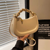 Simple Versatile Bag for Women's 2024 New Solid