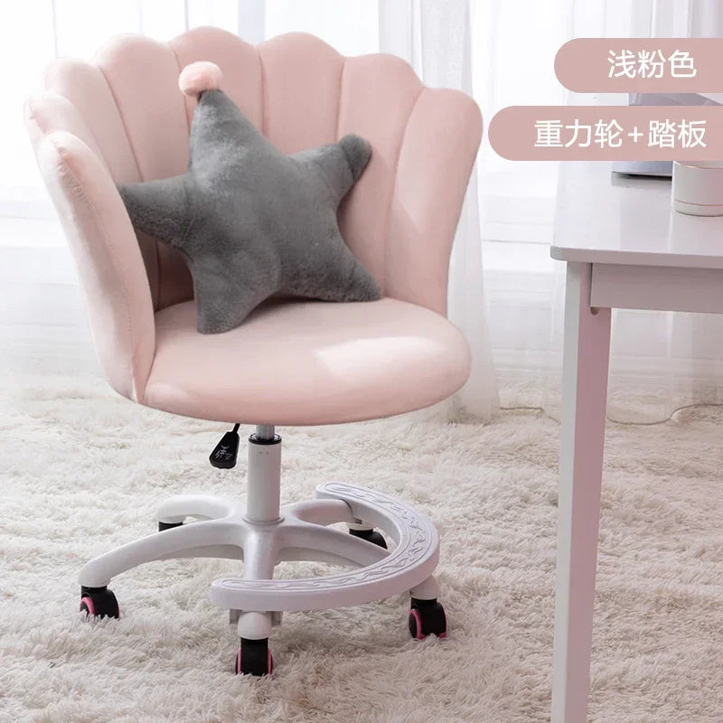Nordic Computer Pink Chair Girl Dressing Stool Living