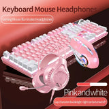 Gaming Keyboard Mouse Headphone Set Wired Backlight Game