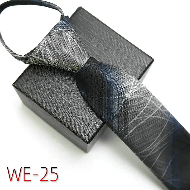 New Suit Business Zipper Tie for Man 48*7cm