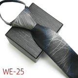 New Suit Business Zipper Tie for Man 48*7cm