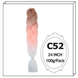 24Inch Synthetic Long Jumbo Ombre Braiding Hair For