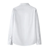 New Solid Color Men's Long-sleeved Shirt Business Casual