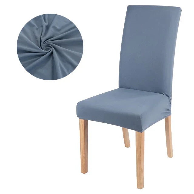 Elastic solid color Chair Cover Home Spandex Stretch