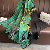 Luxury Women 90x90CM New Twill Silk Big Square