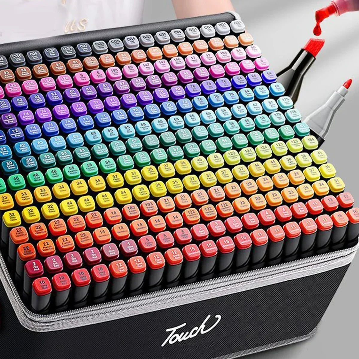 168 Color Marker Pen Set Manga Double-Headed Comic