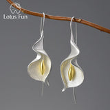 Lotus Fun 18K Gold Long Hanging New Calla