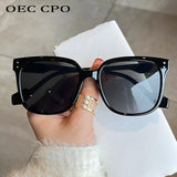 OEC CPO Square Goggles Sunglasses Women Fashion Oversized