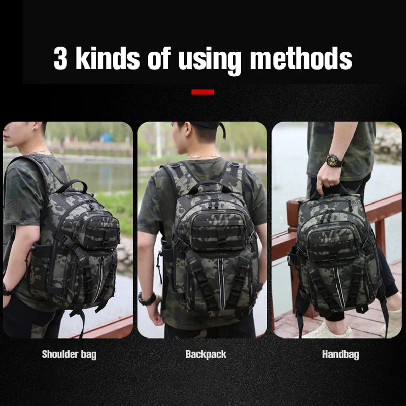 Fishing Lure Bag Camping Backpack Men Sports Tactical