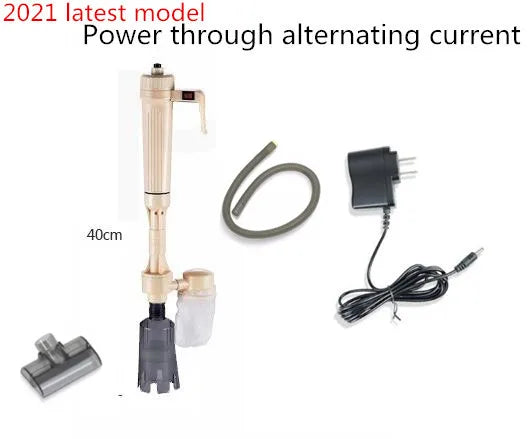 Electric Aquarium Automatic Siphon Fish Tank Gravel Cleaner