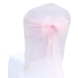 50PCs/lot Wedding Chair Decoration Organza Chair Sashes Knot