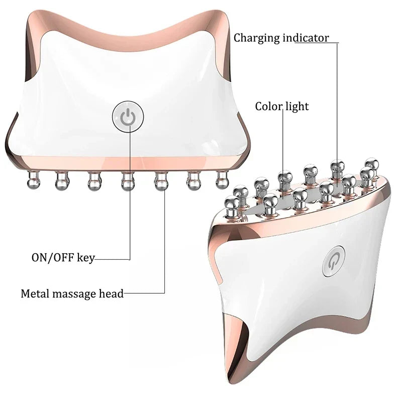 EMS micro-current electric scraping LED photon therapy face