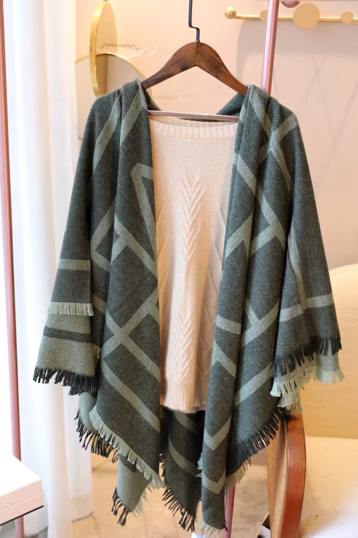 Brand Totem* Scarf Stripe Simple Design Cashmere Woven