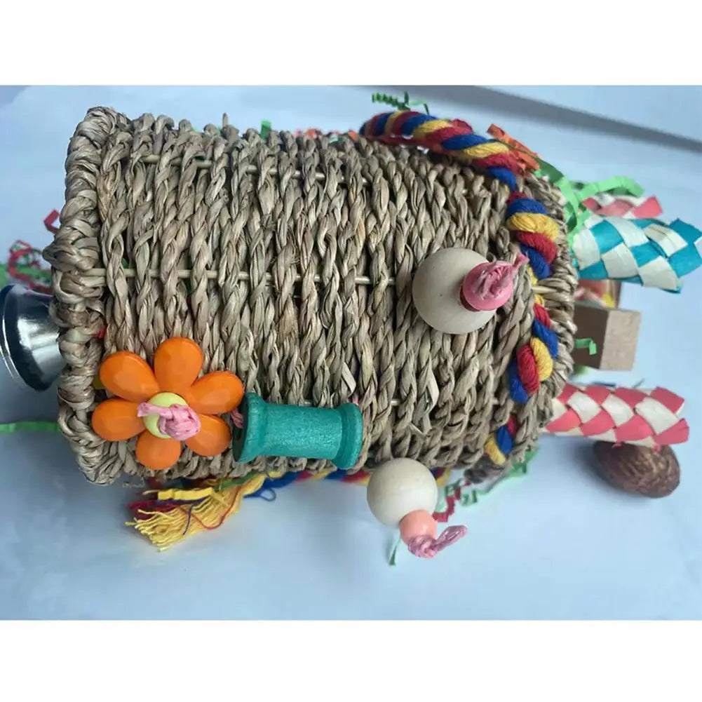 Bird Parrot Hanging Chew Toys Colorful Molar Treats