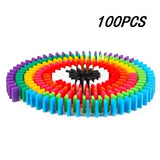 New Kids 100/300/500pcs Children Color Sort Rainbow Wood
