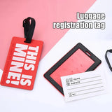 Pvc Soft Rubber Luggage Tags Silicone Creative Card