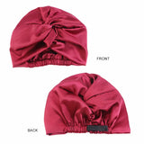 New Women Satin Sleep Night Cap Adjustable Double
