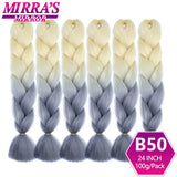 Synthetic Jumbo Braids Hair Omber Braiding Hair Extensions for Women Yaki Texture Black Blue Fake Hair Mirra’s Mirror