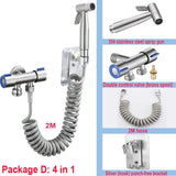 Handheld Bidet Sprayer Set 304 Stainless Steel Spray