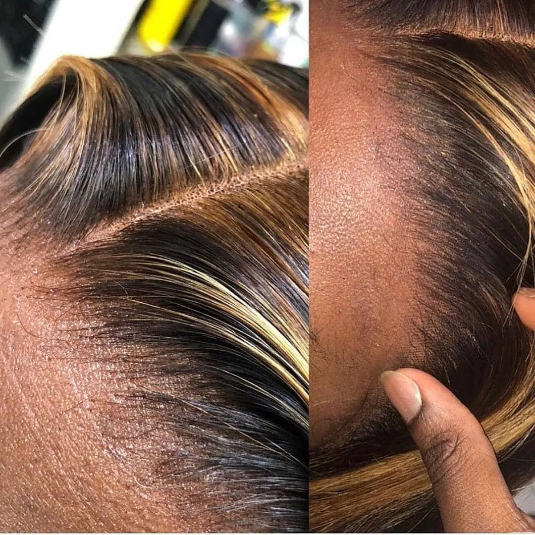 13x6 Highlight Ombre Straight Lace Front Human Hair