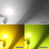 2Pcs H3 Super LED Bulbs 80W 6500K/3000K Fog Lamp