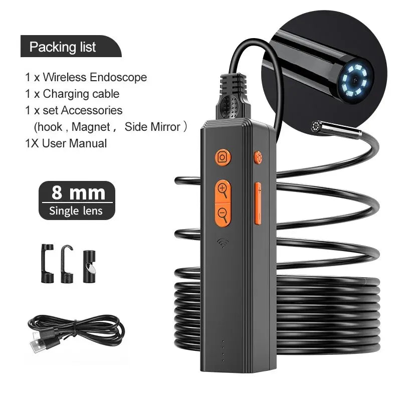 Wireless Endoscope 1080P Single & Dual Lens WiFi