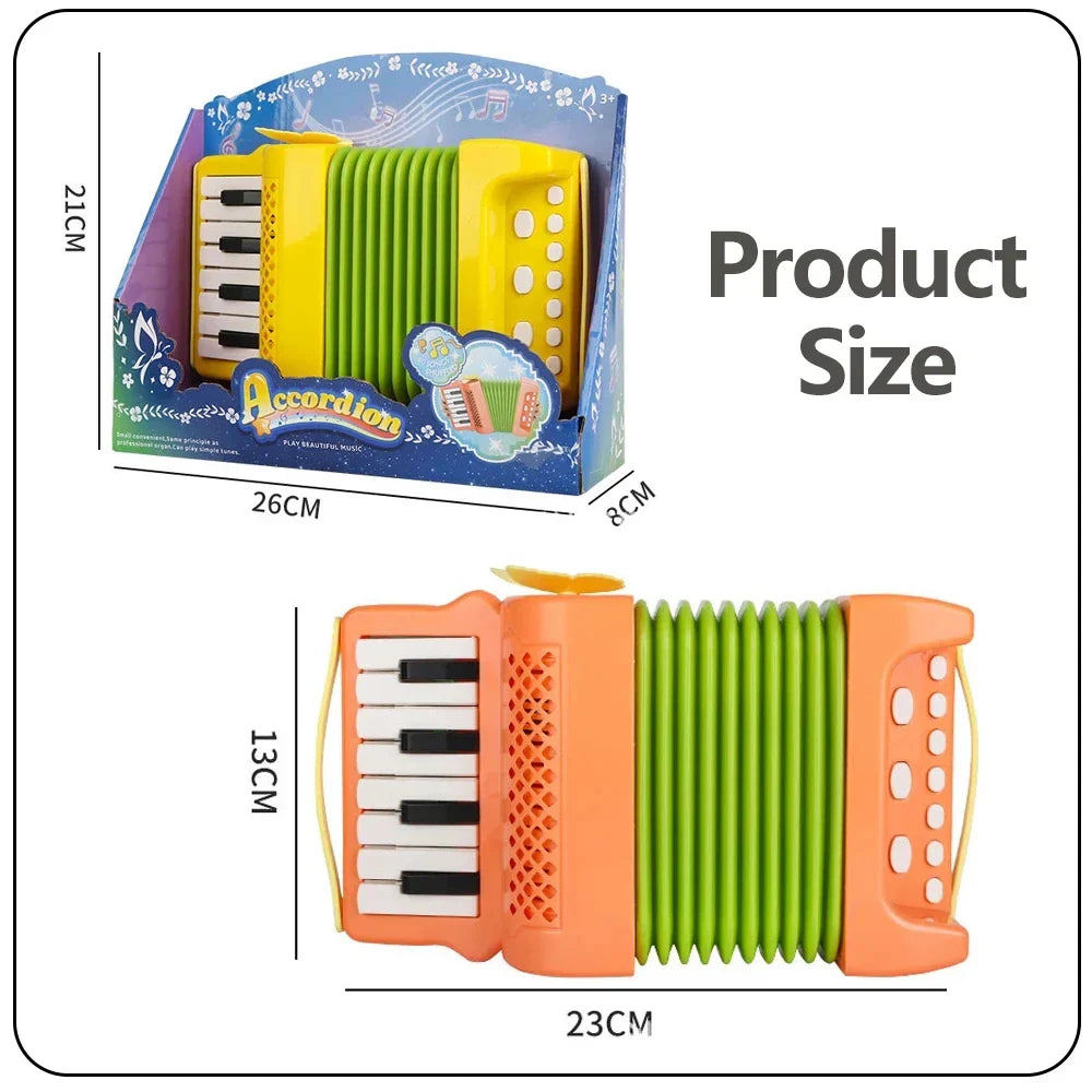 Kids Accordion Mini Toy Musical Instruments 10 Keys