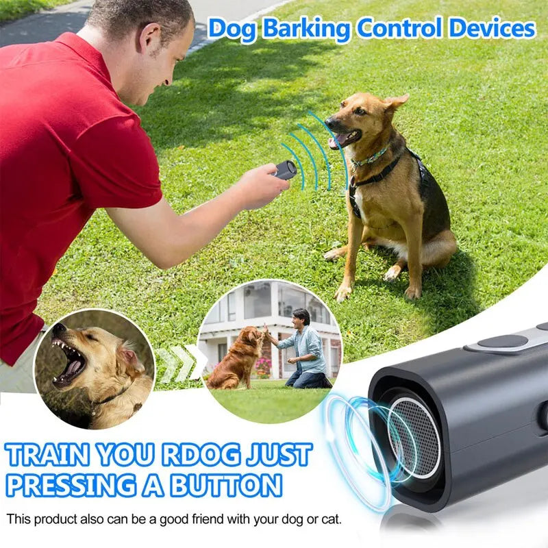 Handheld Bark Deterrent Anti-Barking Tool Ultrasonic Pet Repeller