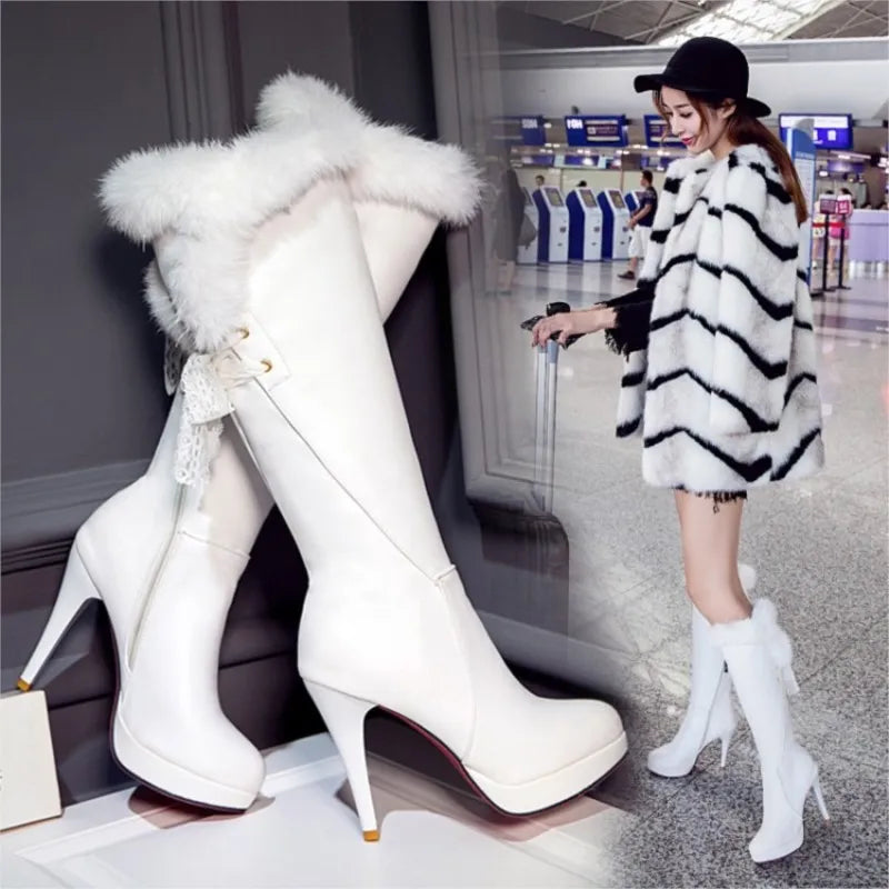 Spring Thigh High Boots Platform Winter Boots Women