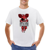 Men Cotton brand Tshirt FNAF Plush Foxy T-Shirt