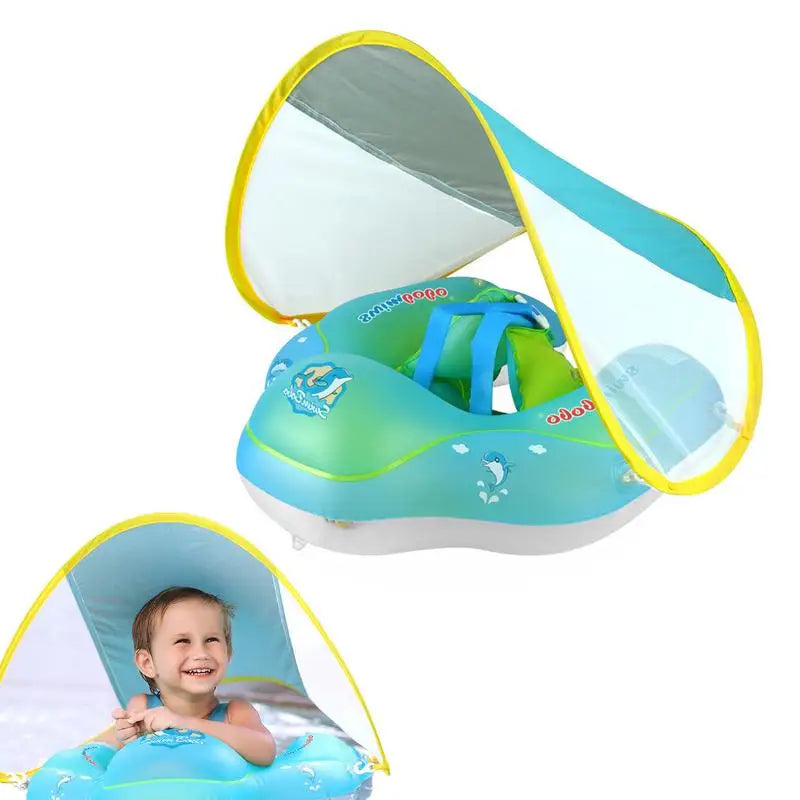 Boat Shaped Pool Float Infant Swimming Float Detachable