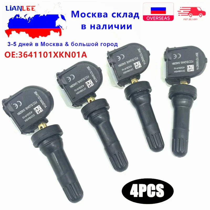 4Pcs Car Tire Pressure Sensor TPMS 3641101XKN01A