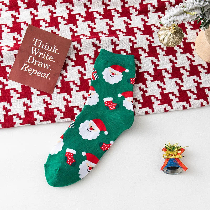 4 Pairs/Lot Children Girls Socks Christmas Socks For