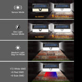 LED Solar Human Body Sensor Light Heat Resistant