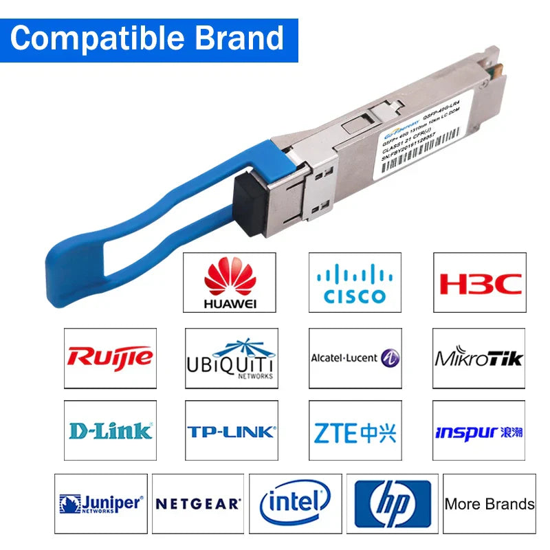 QSFP 40Gb LR4 Transceiver Module QSFP+ 40GBASE-LR4 1310nm