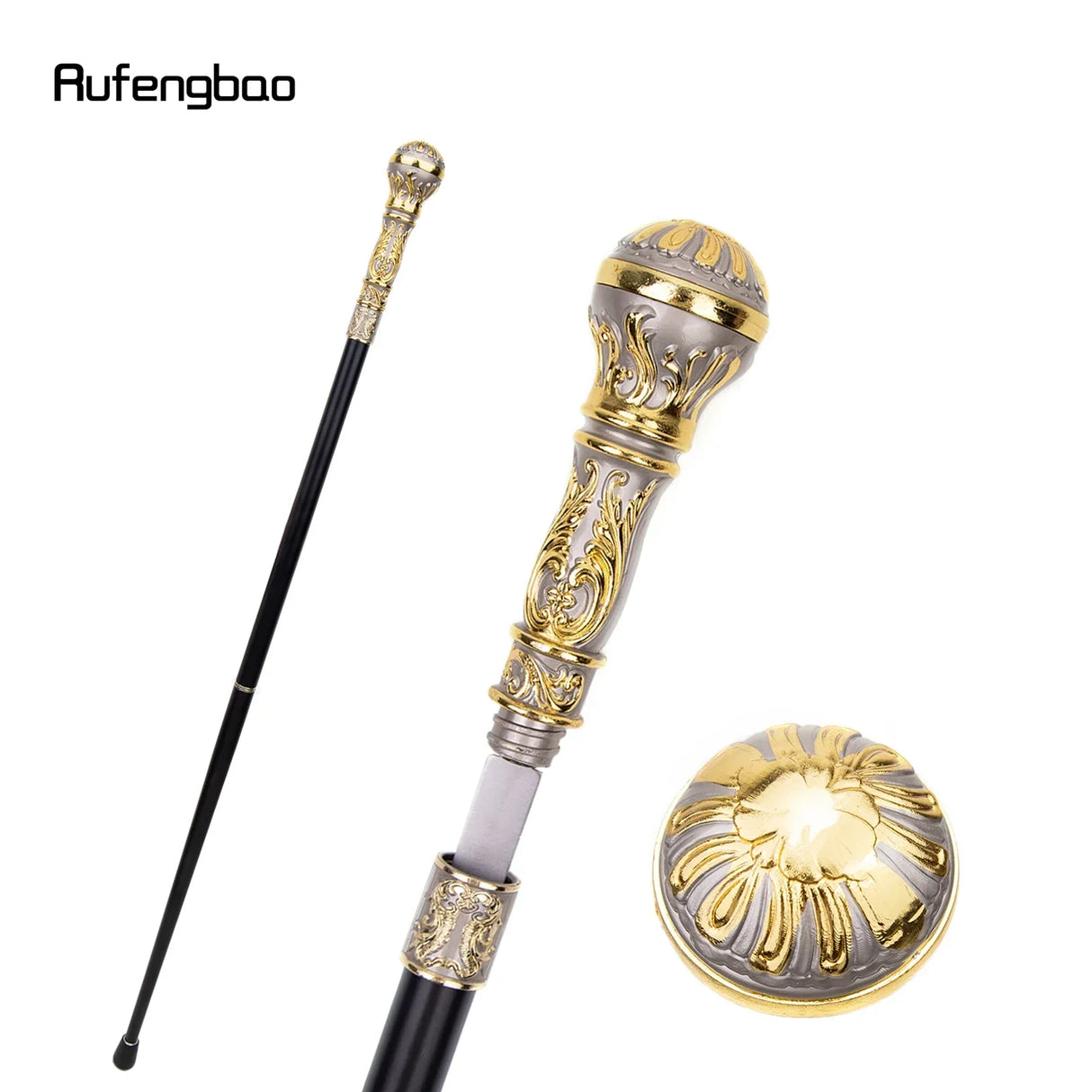 Colorful Luxury Round Handle Walking Stick with Hidden