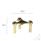 Molecular Structure Metal Candle Holder Nordic Gold Candlestick