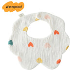 New Thickened 7 Layers Cotton Waterproof Baby Bibs