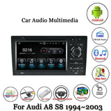 For AUDI A8 S8 1994-2003 Car Android Accessories Multimedia Player GPS Navigation System Radio HD Screen Stereo Head Unit 2DIN