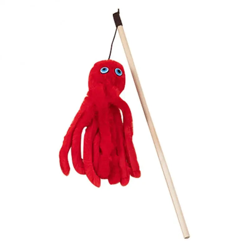 Octopus Plush Cat Stick Funny Pet Cat Toys