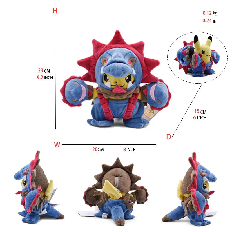 Pokemon Pikachu Cosplay Toys Charizard Snorlax Garchomp Tyranitar