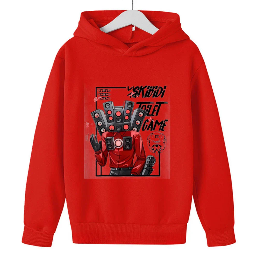Skibidi Toilet Hoodie Hot Game Kids Cartoon Sweatshirts