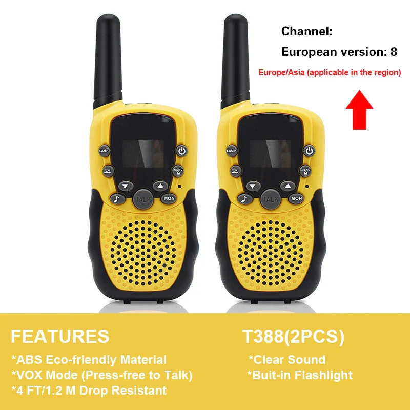 T388 Walkie Talkie Children Radio Receiver Walkie Talkie