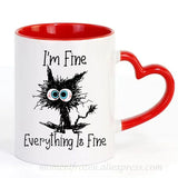 Kitten Cat Coffee Mugs Ceramic Tea Cups Creative