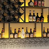 Industrial Display Wine Cabinets Storage Metal Cellar Restaurant