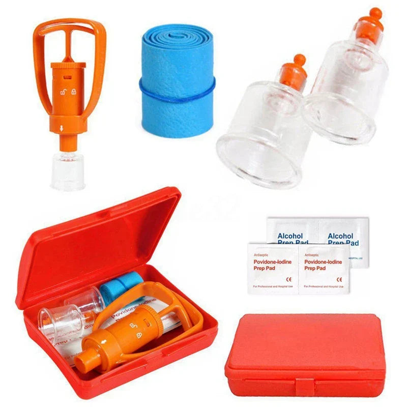 4X Venom Extractor Pump First Aid Safety Kit