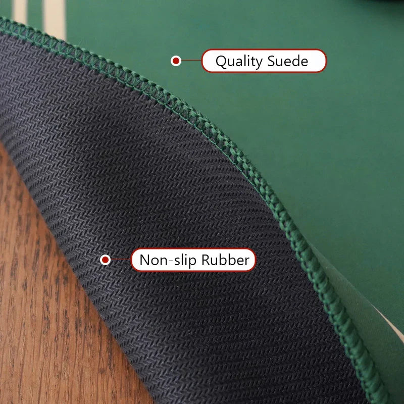 Deluxe Suede Texas Holdem Game Table Mat Nonslip