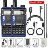 2PCS BaoFeng UV-S9 Pro V2 Walkie Talkie 10KM