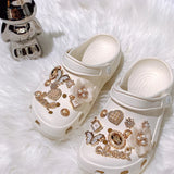 Shoe Charms for Crocs DIY Diamond Pearl Chain