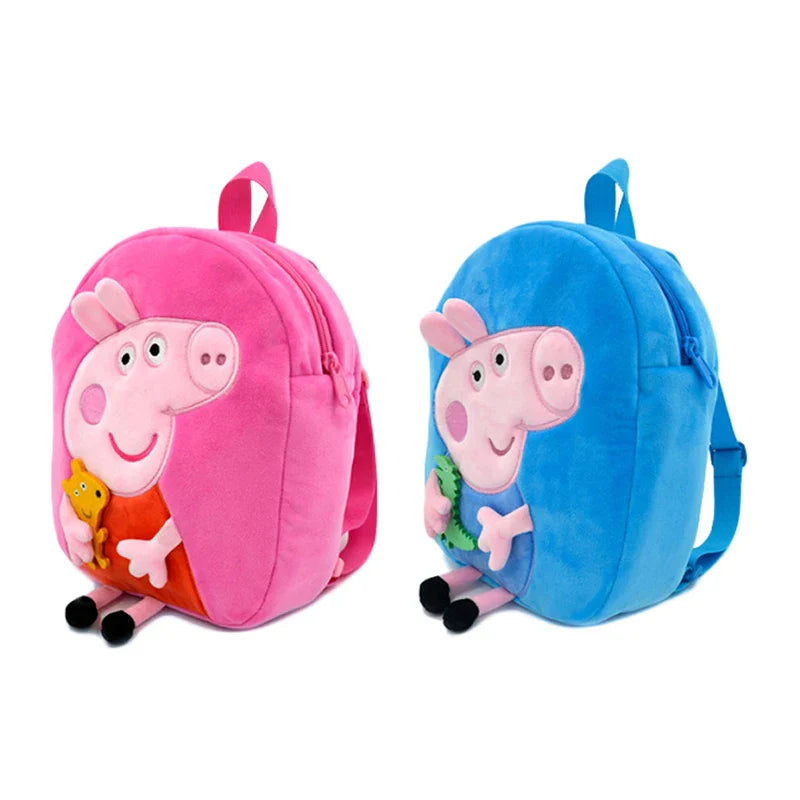 Peppa Pig Child Plush Backpack George Kindergarten Backpack